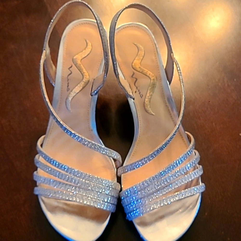 Nina silver bridemaid shoes